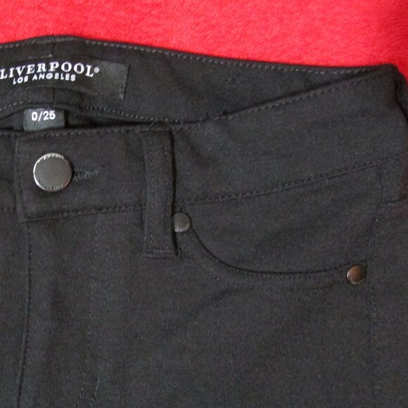 Liverpool Madonna Legging Jeans Logo in Back - Black - Picture 4 of 6